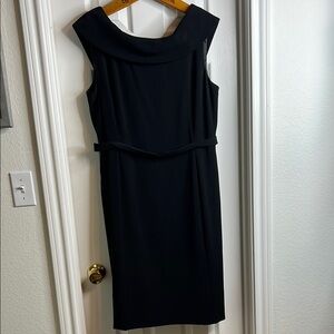 Tahari Black Sleeveless Sheath Dress for Cocktail